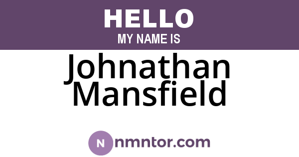Johnathan Mansfield