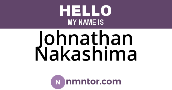 Johnathan Nakashima