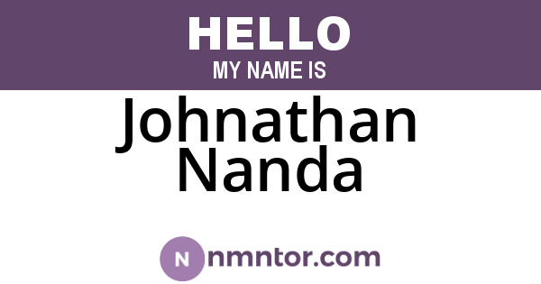 Johnathan Nanda