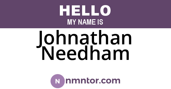 Johnathan Needham