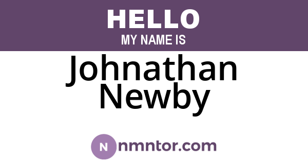 Johnathan Newby