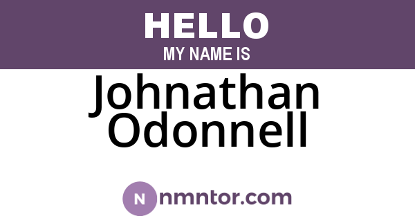 Johnathan Odonnell