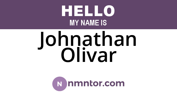 Johnathan Olivar