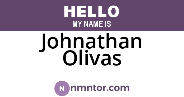 Johnathan Olivas