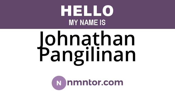 Johnathan Pangilinan