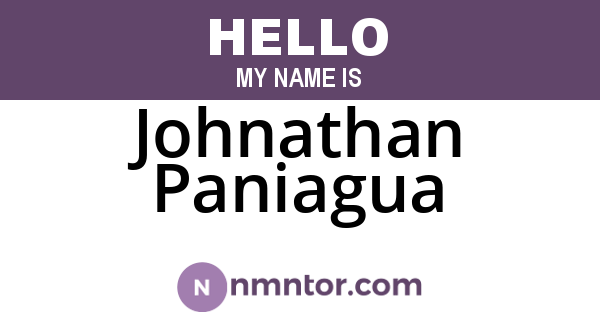 Johnathan Paniagua
