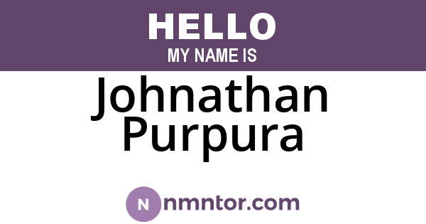Johnathan Purpura