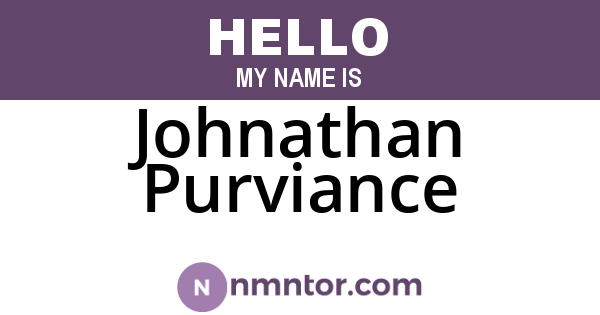 Johnathan Purviance