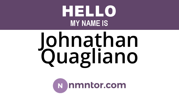 Johnathan Quagliano