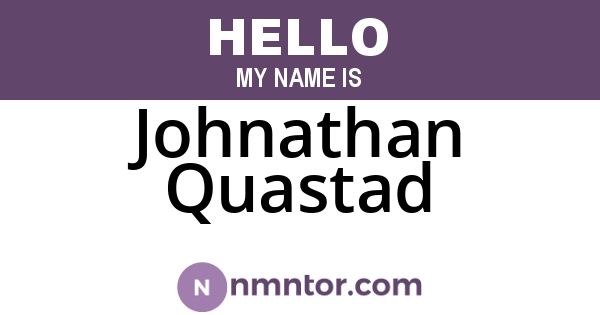 Johnathan Quastad