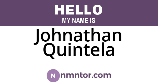 Johnathan Quintela