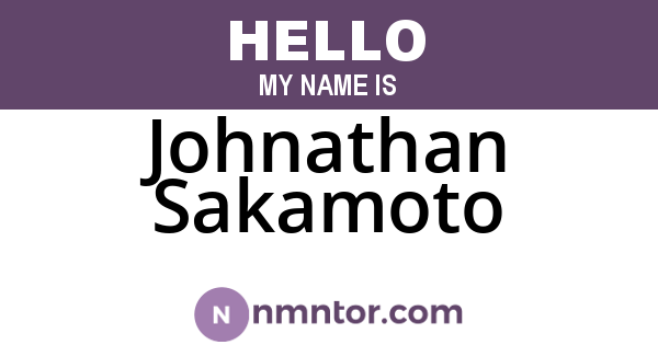 Johnathan Sakamoto