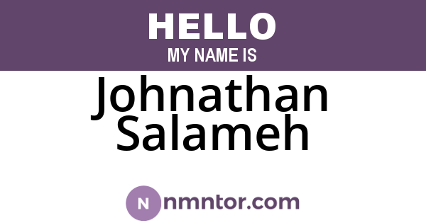 Johnathan Salameh