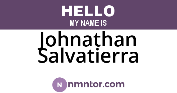 Johnathan Salvatierra