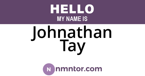 Johnathan Tay