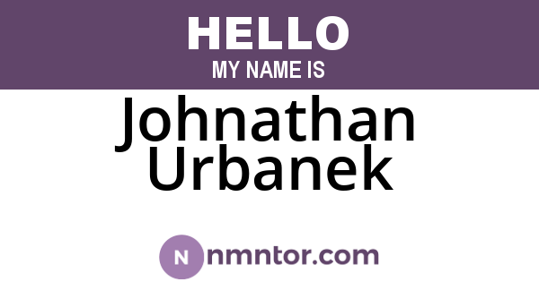 Johnathan Urbanek