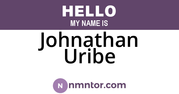 Johnathan Uribe