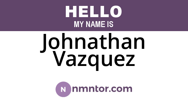 Johnathan Vazquez