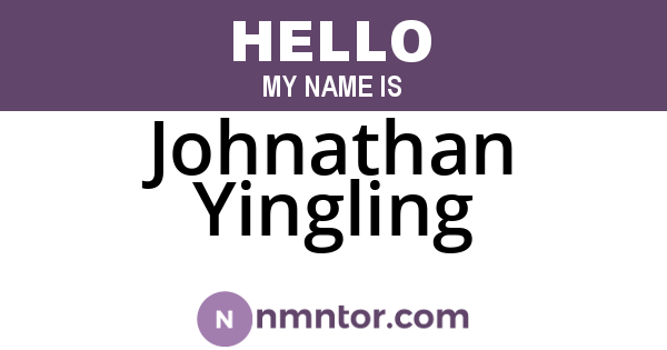 Johnathan Yingling