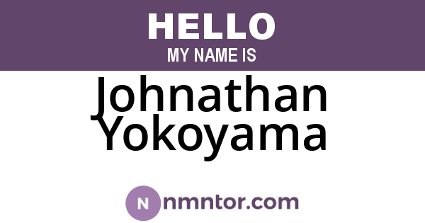Johnathan Yokoyama