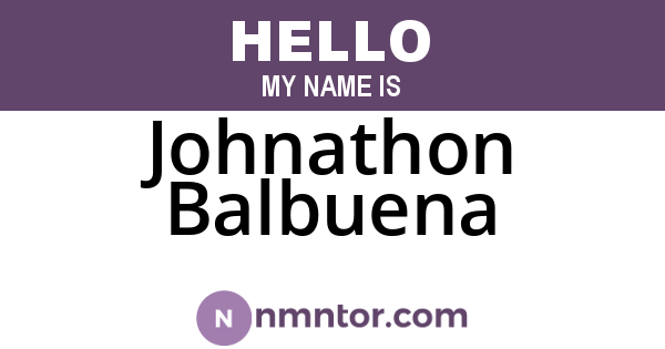 Johnathon Balbuena