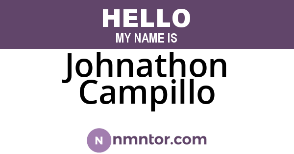 Johnathon Campillo