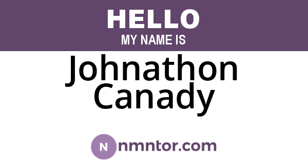 Johnathon Canady