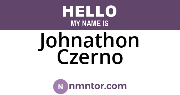 Johnathon Czerno