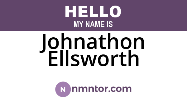 Johnathon Ellsworth