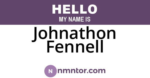 Johnathon Fennell
