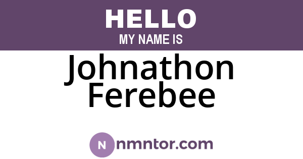 Johnathon Ferebee