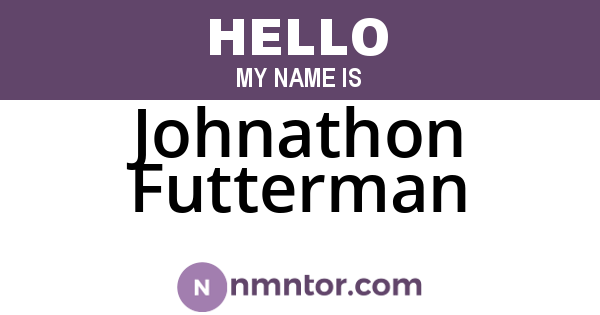 Johnathon Futterman