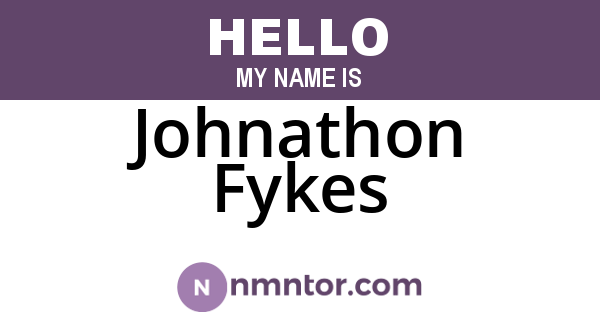 Johnathon Fykes