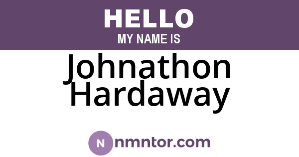 Johnathon Hardaway