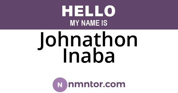 Johnathon Inaba