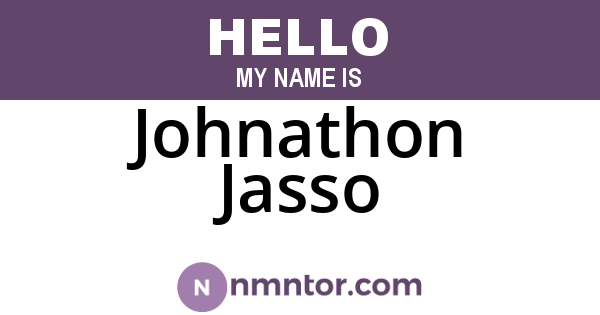 Johnathon Jasso