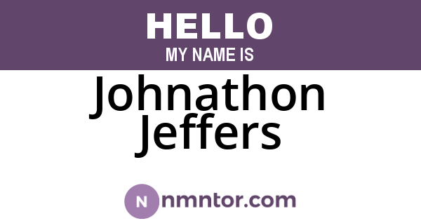Johnathon Jeffers