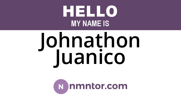 Johnathon Juanico