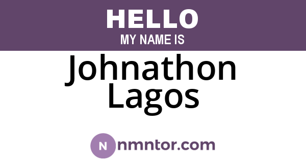 Johnathon Lagos