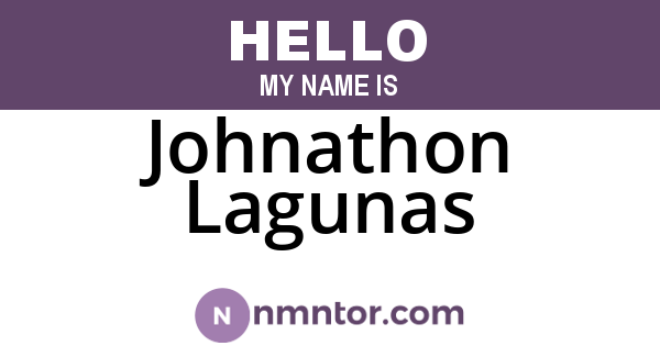 Johnathon Lagunas