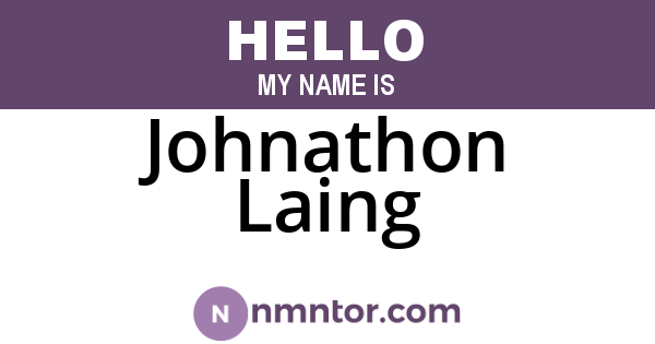 Johnathon Laing