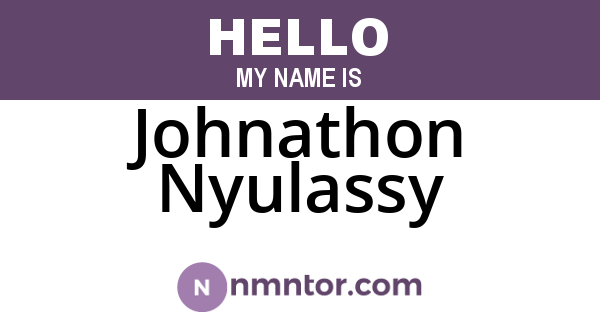Johnathon Nyulassy