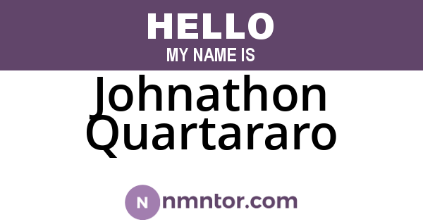 Johnathon Quartararo
