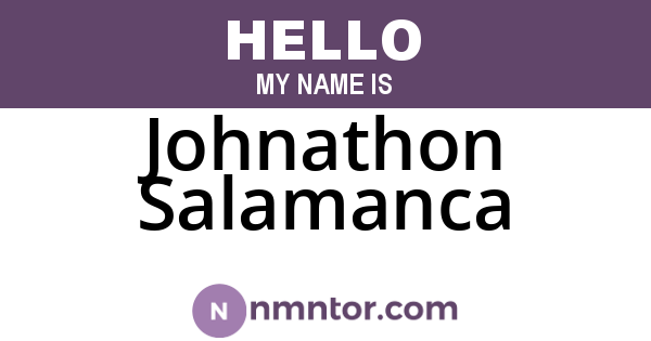 Johnathon Salamanca