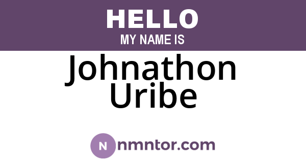 Johnathon Uribe