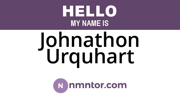 Johnathon Urquhart