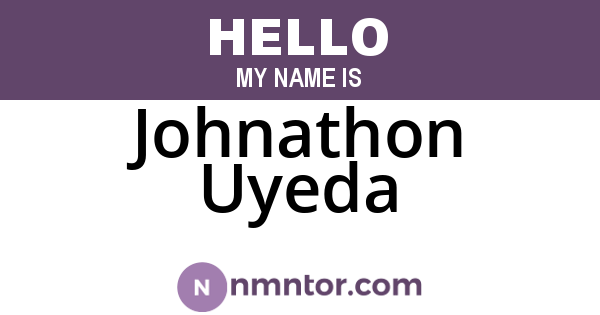 Johnathon Uyeda