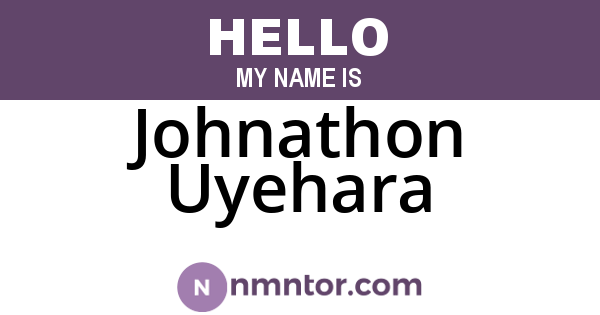 Johnathon Uyehara