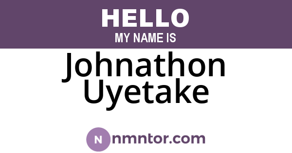 Johnathon Uyetake