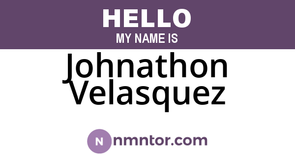 Johnathon Velasquez